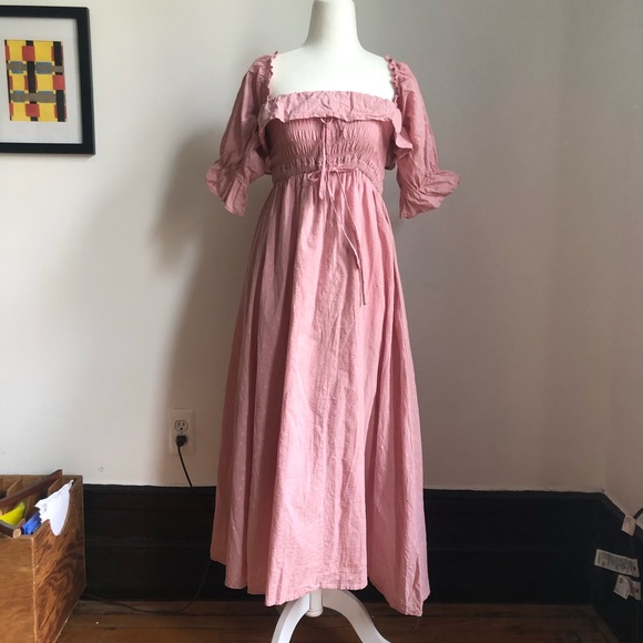 Shirred Midi Dress - Picture 6 of 10